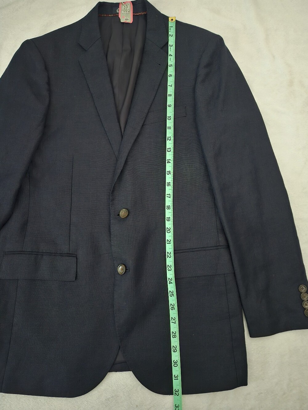 J.  CREW Ludlow Men's 40L Navy Blue Linen Suit Jacket Slim Fit | Smart‎ Casual - Picture 8 of 9